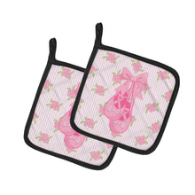 Load image into Gallery viewer, Ballerina Ballet Shoes Pot Holders - Set of 2 - Heat-Resistant Kitchen Essentials BB5157PTHD