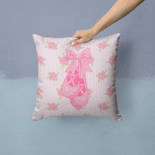 Load image into Gallery viewer, Ballerina Ballet Shoes Throw Pillow - 14x14 Decorative Pillow – Art for Your Home &amp; Patio BB5157PW1414