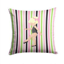 Load image into Gallery viewer, Ballerina Blonde Point Throw Pillow - 14x14 Decorative Pillow – Art for Your Home &amp; Patio BB5160PW1414