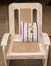 Load image into Gallery viewer, Ballerina Red Head Point Fabric Decorative Pillow BB5161PW1818