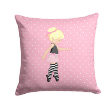 Load image into Gallery viewer, Ballerina Blonde Releve Throw Pillow - 14x14 Decorative Pillow – Art for Your Home &amp; Patio BB5162PW1414