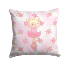 Load image into Gallery viewer, Ballerina Blonde Front Pose Throw Pillow - 14x14 Decorative Pillow – Art for Your Home &amp; Patio BB5164PW1414
