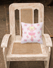 Load image into Gallery viewer, Ballerina Blonde Front Pose Fabric Decorative Pillow BB5164PW1818
