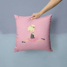 Load image into Gallery viewer, Ballerina Blonde Jete Throw Pillow - 14x14 Decorative Pillow – Art for Your Home &amp; Patio BB5166PW1414