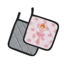 Load image into Gallery viewer, Ballerina Red Front Pose Pot Holders - Set of 2 - Heat-Resistant Kitchen Essentials BB5169PTHD