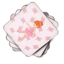 Load image into Gallery viewer, Ballerina Red Head Point Foam Coaster  BB5170FC