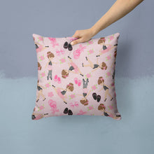 Load image into Gallery viewer, Ballerinas and Roses Throw Pillow - 14x14 Decorative Pillow – Art for Your Home &amp; Patio BB5172PW1414