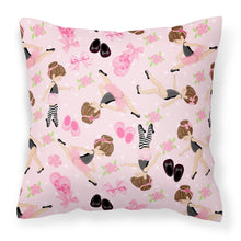 Load image into Gallery viewer, Ballerinas and Roses Fabric Decorative Pillow BB5172PW1818