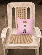 Load image into Gallery viewer, Ballerina Brunette Releve Fabric Decorative Pillow BB5175PW1818