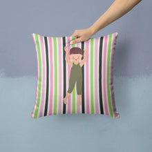 Load image into Gallery viewer, Dancer Arms Up Bikatard Throw Pillow - 14x14 Decorative Pillow – Art for Your Home &amp; Patio BB5179PW1414