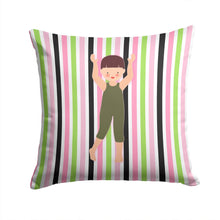 Load image into Gallery viewer, Dancer Arms Up Bikatard Throw Pillow - 14x14 Decorative Pillow – Art for Your Home &amp; Patio BB5179PW1414