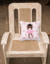 Load image into Gallery viewer, Ballerina African American Long Hair Fabric Decorative Pillow BB5180PW1818