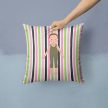 Load image into Gallery viewer, Dancer Bikatard Flexed Hands Throw Pillow - 14x14 Decorative Pillow – Art for Your Home &amp; Patio BB5183PW1414