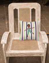 Load image into Gallery viewer, Dancer Bikatard African American Fabric Decorative Pillow BB5184PW1818