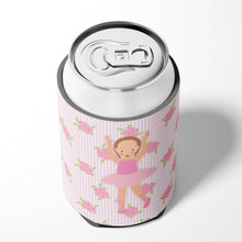 Load image into Gallery viewer, Ballerina Brown Hair Ponytails Can or Bottle Hugger BB5189CC