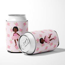 Load image into Gallery viewer, Ballerina African American Short Hair Can or Bottle Hugger BB5190CC