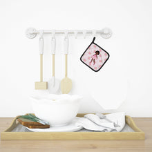 Load image into Gallery viewer, Ballerina African American Short Hair Pot Holders - Set of 2 - Heat-Resistant Kitchen Essentials BB5190PTHD