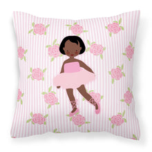 Load image into Gallery viewer, Ballerina African American Short Hair Fabric Decorative Pillow BB5190PW1818