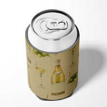 Load image into Gallery viewer, White Wine on Linen Can or Bottle Hugger BB5194CC