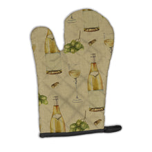 Load image into Gallery viewer, White Wine on Linen Oven Mitt BB5194OVMT
