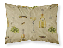 Load image into Gallery viewer, White Wine on Linen Fabric Standard Pillowcase – Artistic Decorative Front, White Back BB5194PILLOWCASE