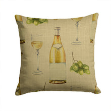 Load image into Gallery viewer, White Wine on Linen Throw Pillow - 14x14 Decorative Pillow – Art for Your Home &amp; Patio BB5194PW1414
