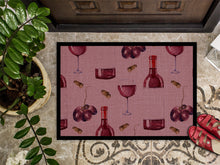 Load image into Gallery viewer, Red Wine on Linen Doormat - 24x36 Decorative Floor Mat – Indoor/Outdoor Rug with Artistic Flair BB5195JMAT