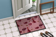 Load image into Gallery viewer, Red Wine on Linen Doormat - 18x27 Decorative Floor Mat – Indoor/Outdoor Rug with Artistic Flair BB5195MAT