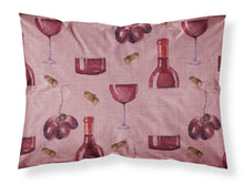 Load image into Gallery viewer, Red Wine on Linen Fabric Standard Pillowcase – Artistic Decorative Front, White Back BB5195PILLOWCASE