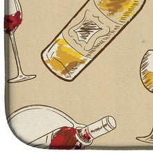 Load image into Gallery viewer, Red and White Wine Dish Drying Mat – Absorbent, Artistic Kitchen Essentials BB5196DDM