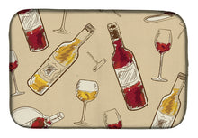 Load image into Gallery viewer, Red and White Wine Dish Drying Mat – Absorbent, Artistic Kitchen Essentials BB5196DDM