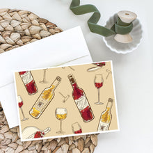 Load image into Gallery viewer, Red and White Wine Greeting Cards -  Blank Note Cards – 8-Pack of Artist-Designed Cards with Envelopes