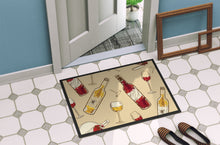 Load image into Gallery viewer, Red and White Wine Doormat - 24x36 Decorative Floor Mat – Indoor/Outdoor Rug with Artistic Flair BB5196JMAT