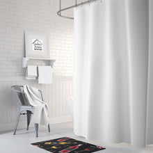 Load image into Gallery viewer, Red and White Wine on Black Machine Washable Memory Foam Mat BB5197RUG