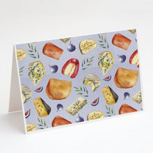 Load image into Gallery viewer, Assortment of Cheeses Greeting Cards -  Blank Note Cards – 8-Pack of Artist-Designed Cards with Envelopes