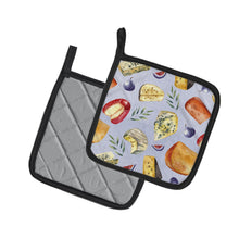 Load image into Gallery viewer, Assortment of Cheeses Pot Holders - Set of 2 - Heat-Resistant Kitchen Essentials BB5198PTHD