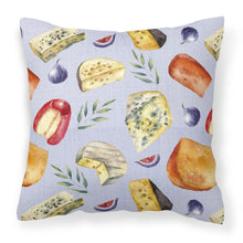 Load image into Gallery viewer, Assortment of Cheeses Fabric Decorative Pillow BB5198PW1818