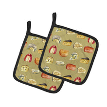 Load image into Gallery viewer, Cheeses Pot Holders - Set of 2 - Heat-Resistant Kitchen Essentials BB5199PTHD