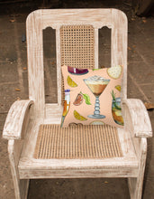 Load image into Gallery viewer, Drinks and Cocktails Peach Fabric Decorative Pillow BB5200PW1818