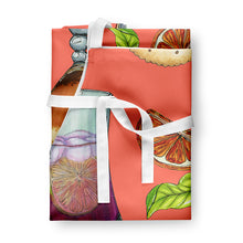 Load image into Gallery viewer, Drinks and Cocktails Salmon Apron – Artist-Designed Kitchen, BBQ &amp; Craft Apron BB5201APRON