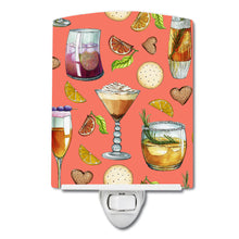 Load image into Gallery viewer, Drinks and Cocktails Salmon Ceramic Night Light BB5201CNL
