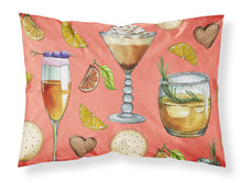Load image into Gallery viewer, Drinks and Cocktails Salmon Fabric Standard Pillowcase – Artistic Decorative Front, White Back BB5201PILLOWCASE