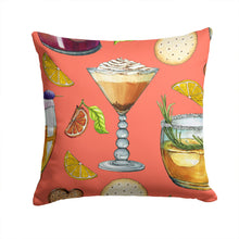 Load image into Gallery viewer, Drinks and Cocktails Salmon Throw Pillow - 14x14 Decorative Pillow – Art for Your Home &amp; Patio BB5201PW1414