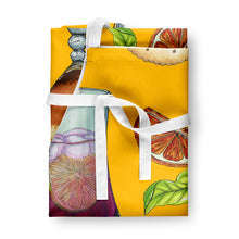 Load image into Gallery viewer, Drinks and Cocktails Gold Apron – Artist-Designed Kitchen, BBQ &amp; Craft Apron BB5202APRON