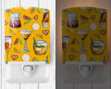 Load image into Gallery viewer, Drinks and Cocktails Gold Ceramic Night Light BB5202CNL