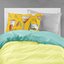 Load image into Gallery viewer, Drinks and Cocktails Gold Fabric Standard Pillowcase – Artistic Decorative Front, White Back BB5202PILLOWCASE