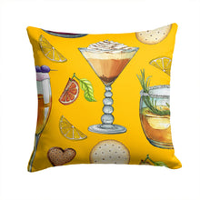 Load image into Gallery viewer, Drinks and Cocktails Gold Throw Pillow - 14x14 Decorative Pillow – Art for Your Home &amp; Patio BB5202PW1414