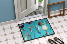 Load image into Gallery viewer, Drinks and Cocktails Blue Doormat - 18x27 Decorative Floor Mat – Indoor/Outdoor Rug with Artistic Flair BB5203MAT