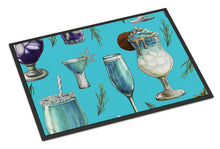 Load image into Gallery viewer, Drinks and Cocktails Blue Doormat - 18x27 Decorative Floor Mat – Indoor/Outdoor Rug with Artistic Flair BB5203MAT