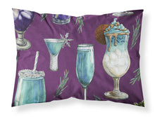 Load image into Gallery viewer, Drinks and Cocktails Purple Fabric Standard Pillowcase – Artistic Decorative Front, White Back BB5204PILLOWCASE